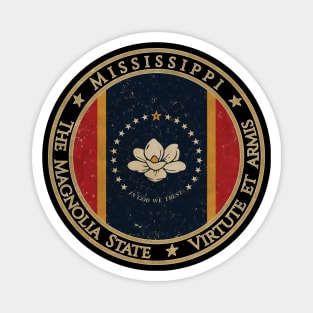 Vintage Mississippi USA United States of America American State Flag Magnet